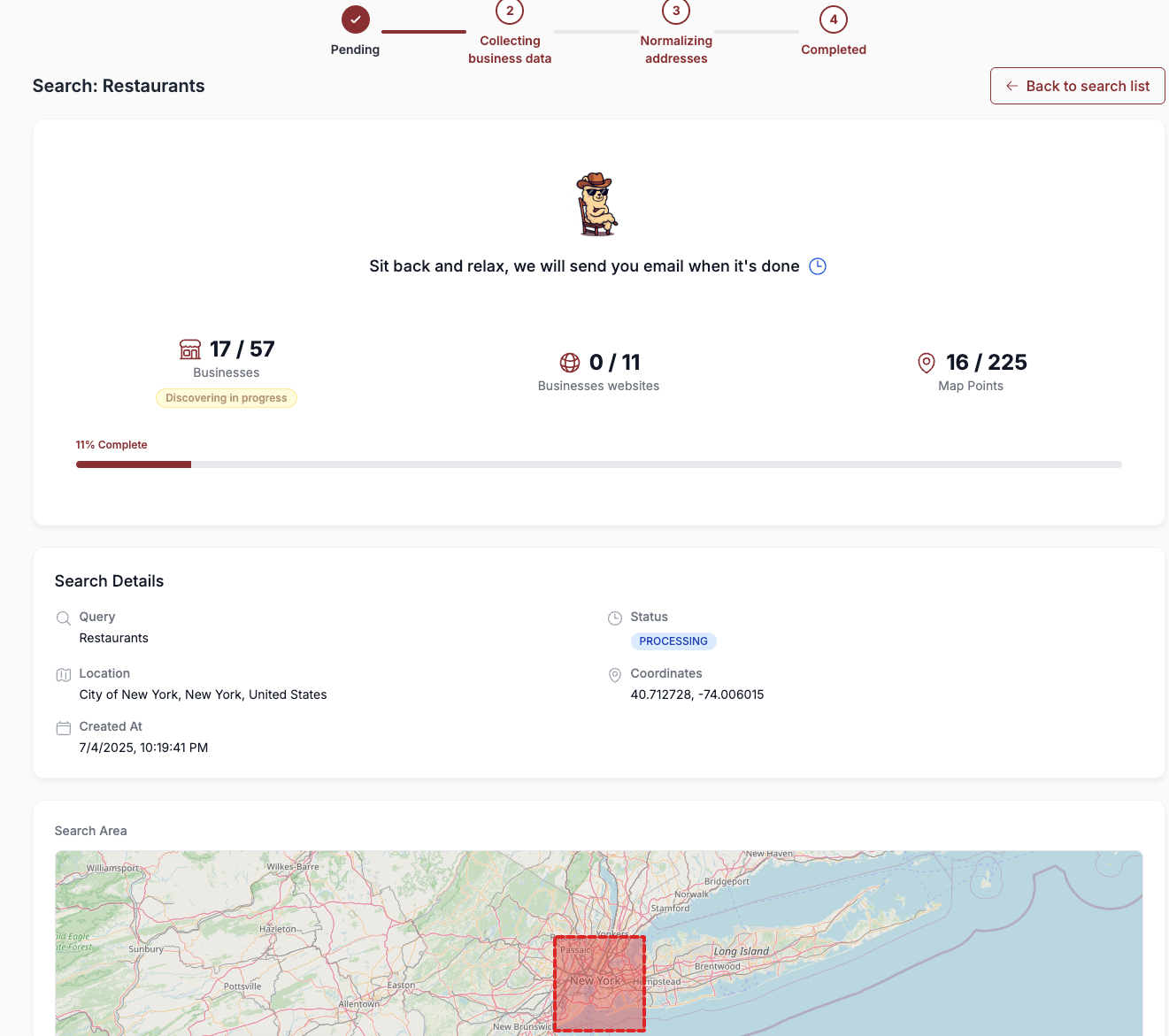 Google Maps Restaurant Data Extraction